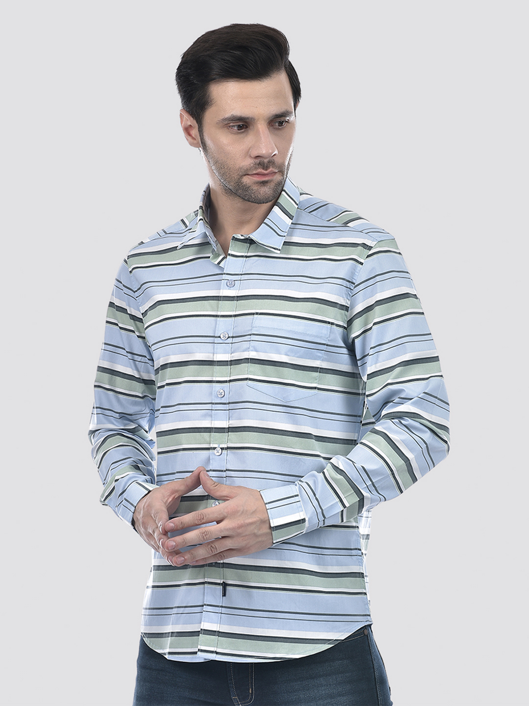 Numero Uno Men Striped Multicolor Shirt